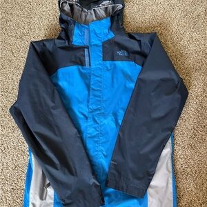 The North Face Boys Two-Tone Blue Raincoat